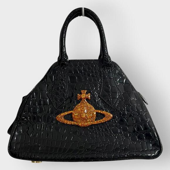 Vintage Vivienne Westwood Triple Black Jumbo Orbit Bag - Picture 1 of 5